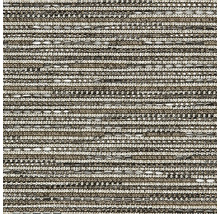 Detailaufnahme eines Teppichs mit horizontalem Streifenmuster