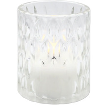 Windlicht aus Glas mit Kerze