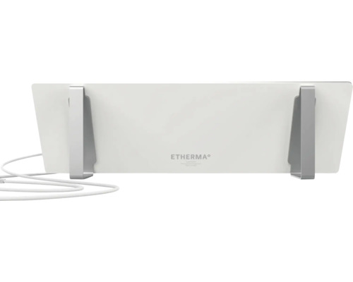 Etherma Infrarotheizung mit Standfüßen und Netzkabel