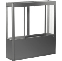 Hochbeet mit Polycarbonatplatten und Aluminiumrahmen