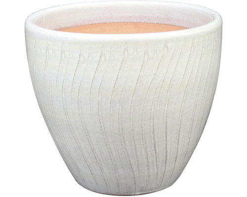 Blumentopf mit gerillter Oberfläche