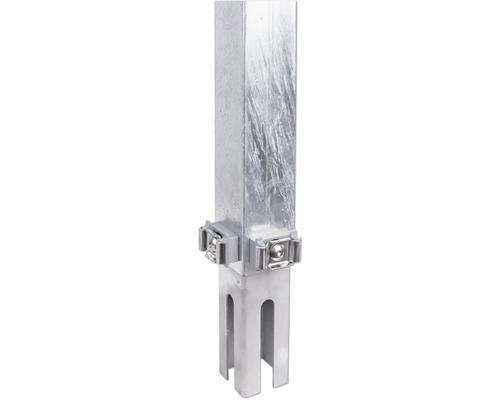 Zaunerhöhungs-Set 800 mm für Eckpfosten 60x60 mm feuerverzinkt Pfosten aus Metall mit Befestigungselementen