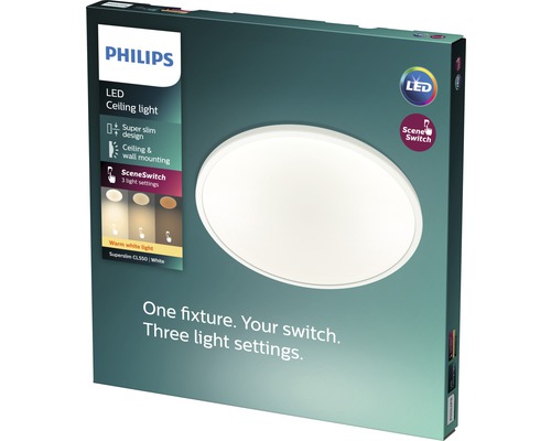 Verpackung einer Philips LED Deckenleuchte