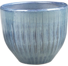 Blumentopf aus Keramik mit gerillter Oberfläche