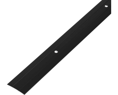 Übergangsprofil Alberts Aluminium 38 mm x 0,9 m zum Schrauben, schwarz Bodenprofil mit Befestigungslöchern