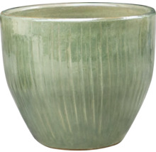 Keramik Pflanzgefäß mit vertikalem Rillenmuster