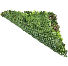 Künstliche grüne Pflanzenwand mit Blattwerk