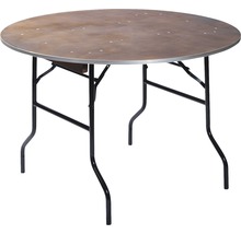 Runder Klapptisch mit Metallgestell