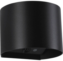 Schwarze Wandleuchte mit Bewegungsmelder