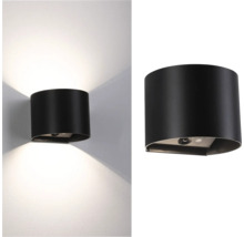 Schwarze Wandleuchte zur indirekten Beleuchtung