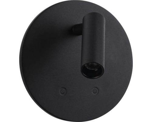 Schwarze LED-Wandleuchte