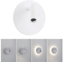 Weiße Wandleuchte mit Lichteffekten