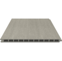 Terrassendiele aus Verbundmaterial im Querschnitt