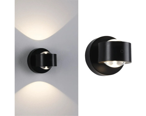 Schwarze Wandleuchte zur Innenraumbeleuchtung