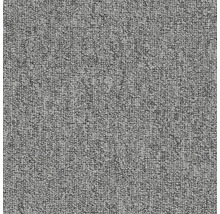 Detailaufnahme eines grauen Teppichbodens.