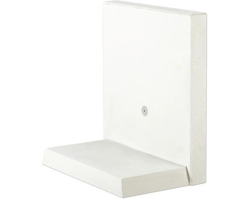 L-Stein Winkelstein Sichtbeton bewehrt grau 100 cm x 12 cm x 105 cm Fußtiefe = 60 cm Betonfertigteil für den Garten in L-Form