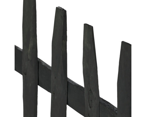 Detailansicht eines Zauns aus Holzlatten