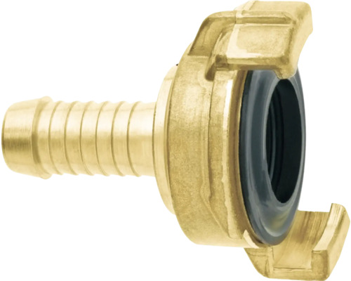 GEKA Schlauchstück Messing 3/4", 360° drehbar Gartenschlauchkupplung aus Messing