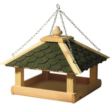 Vogelhaus aus Holz mit Dach zum Aufhängen