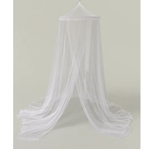 Weißer Betthimmel aus Stoff