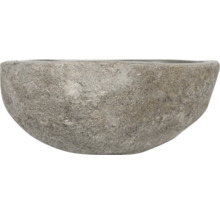 Graue Pflanzschale aus Stein
