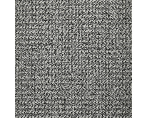 Teppichboden Schlinge Tulsa hellgrau FB95 400 cm breit (Meterware) Nahaufnahme eines grauen Teppichbodens