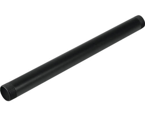 Rohr 3/4" Walteco 300 mm, RT-12, schwarz Schwarzes Stahlrohr mit Gewindeenden