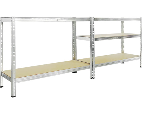 Metallregal mit mehreren Ebenen zur Lagerung