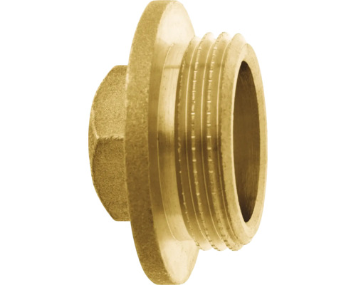 GEKA Verschlussstopfen Messing Außengewinde G 3/4" Messing Verschlussstopfen mit Außengewinde