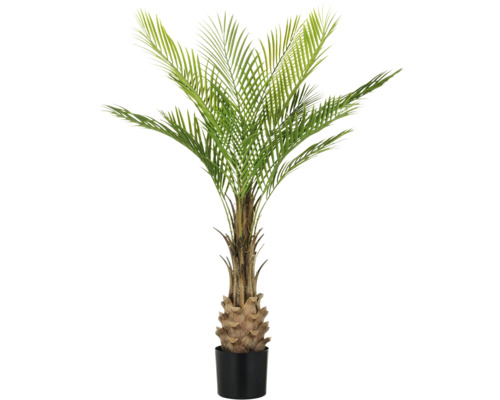Kunstpalme Phönixpalme im Topf H 120 cm grün Künstliche Areca Palme im Topf