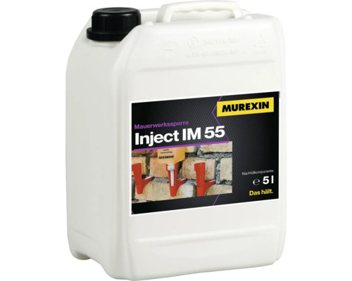 Murexin Inject IM 55 Mauerwerkssperre im 5 Liter Kanister Murexin Inject IM 55 Mauerwerkssperre im 5 Liter Kanister