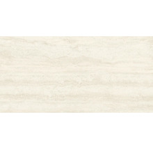 Helle Travertinfliese mit horizontaler Maserung