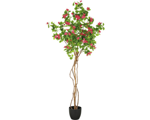 Kunstpflanze Bougainvillea im Topf H 175 cm grün Künstlicher Bougainvillea-Baum im Topf