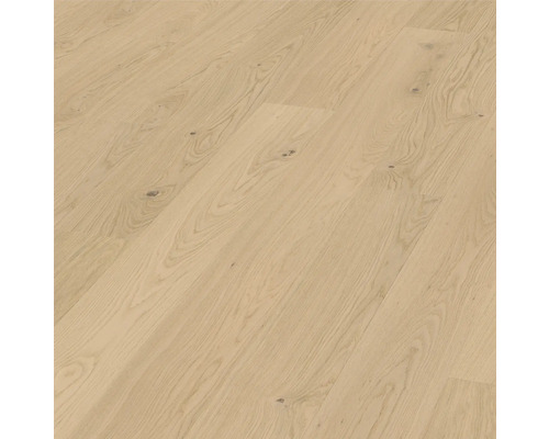FRIENDS by ter Hürne Echtholz-Hybridboden Hywood Vreni Eiche Landhausdiele Gebürstet Gebürstet 1997 x 182 x 9,1 mm Holzbodenbelag aus hellem Holz