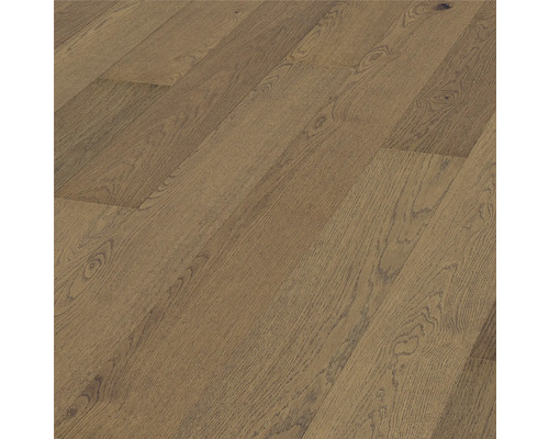 FRIENDS by ter Hürne Echtholz-Hybridboden Hywood Claire Eiche Landhausdiele Gebürstet Gebürstet 1997 x 182 x 9,1 mm Bodenbelag aus Holzparkett