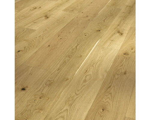 Parador Echtholz-Parkett Eiche gebürstet matt lackiert 1744854 Landhausdiele 2200 x 185 x 13 mm Verlegung von hellem Eichenparkett