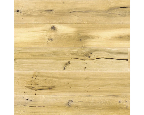 Parkett Vintage Eiche Landhausdiele Naturgeölt 1800 x 180 x 14 mm Holzboden aus Eiche mit Astlöchern und Maserung
