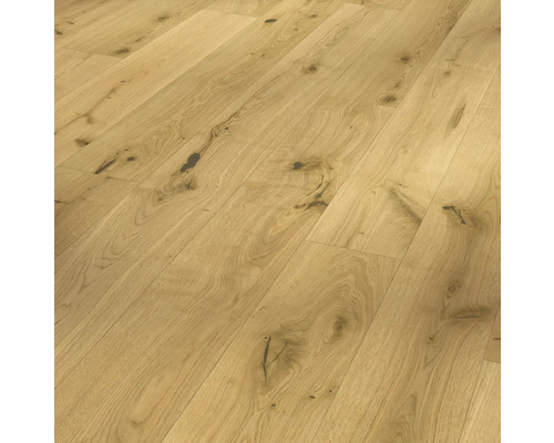 Parador Parkett Basic 11-5 Eiche Landhausdiele Naturgeölt Gebürstet 2200 x 185 x 11,5 mm Verlegung von Parkettboden aus Holz