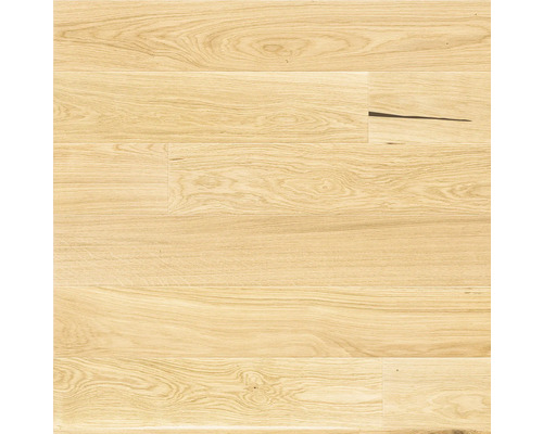 Parkett Eiche 1-Stab Rohholzoptik Family Landhausdiele gebürstet naturgeölt 1092 x 130 x 14 mm Helle Holzdiele für den Innenbereich