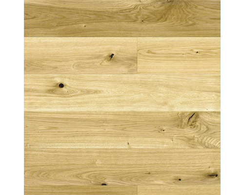 Parkett Eiche 1-Stab Country Landhausdiele gebürstet matt lackiert 2200 x 180 x 14 mm Holzboden aus Eiche mit Astlöchern