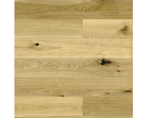 Parkett Eiche 1-Stab Country Landhausdiele gebürstet naturgeölt 2200 x 180 x 14 mm Holzdielen mit Astlöchern für Bodenbelag