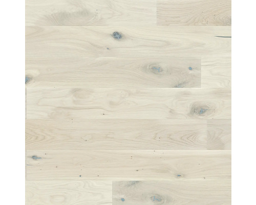 Parkett Eiche 1-Stab Weiß Country Landhausdiele gebürstet naturgeölt 2200 x 180 x 14 mm Holzboden aus Eiche mit hellen Dielen
