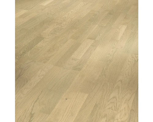 Parador Parkett Basic 11-5 Eiche Malbec leicht geweißt Schiffsboden matt weiß lackiert 2200 x 185 x 11,5 mm Holzboden mit Maserung