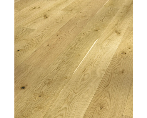 Parador Parkett Basic 11-5 Eiche rustikal Landhausdiele matt lackiert 2200 x 185 x 11,5 mm Heller Eichenholzboden verlegt