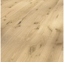 Ansicht eines hellen Eichenparkettbodens