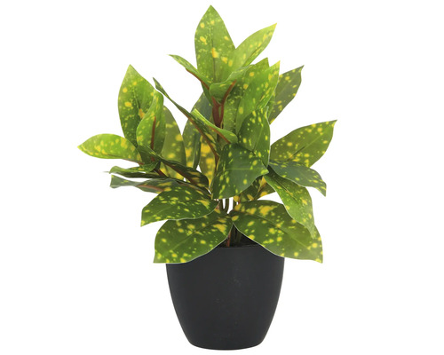 Kunstpflanze im schwarzen Topf