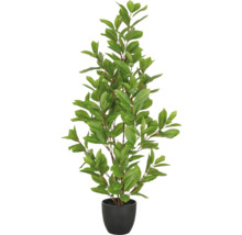 Kunstpflanze im Topf mit grünen Blättern