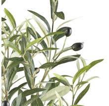 Künstlicher Olivenzweig mit Blättern und Oliven