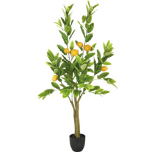 Künstlicher Zitronenbaum im Topf als Dekoration