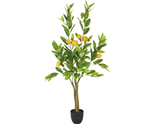 Künstlicher Zitronenbaum im Topf als Dekoration